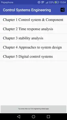 Control Systems Engineering android App screenshot 8